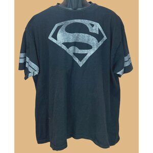 Superman Mens Black Graphic T-Shirt XXL